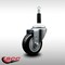 Service Caster 3.5'' SS Black Poly Wheel Swivel 7/8'' Expanding Stem Caster SCC-SSEX20S3514-PPUB-BLK-78 - alternate 2